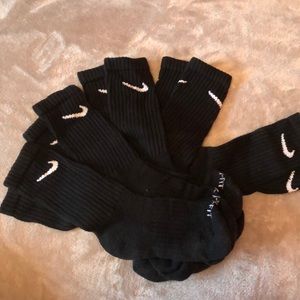 Nike dry fit athletic socks.
